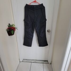 AQ explore the unknown black snow/ski pants nsulated cargo sz m
